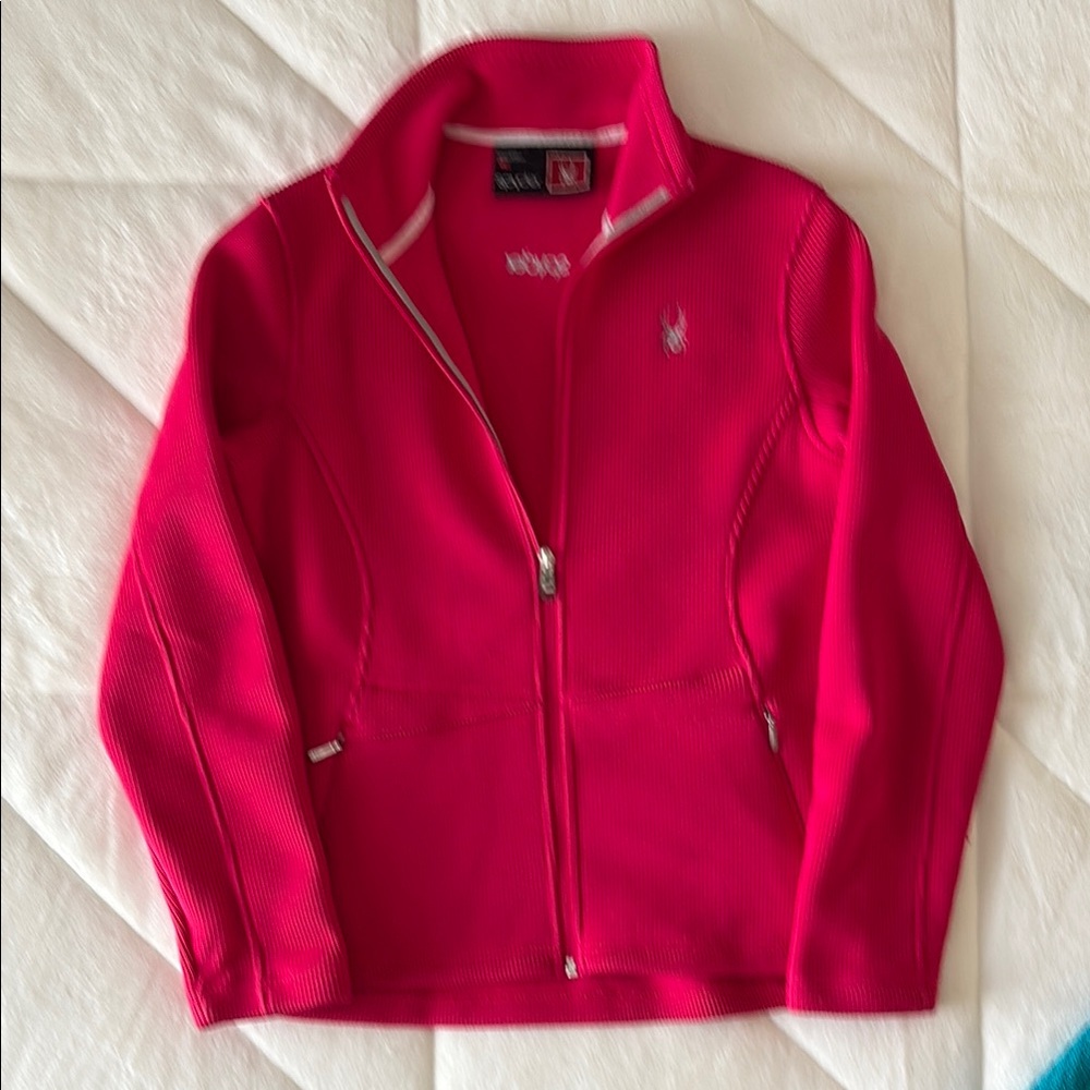 Spyder Vibrant Pink Zip-Up Jacket